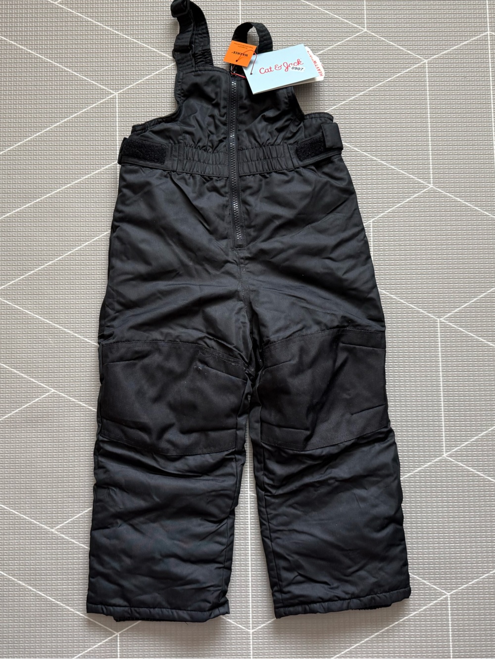 Cat & Jack|Baby/toddler gender neutral Black Snow Overalls Bib Pants•••NWT 3T